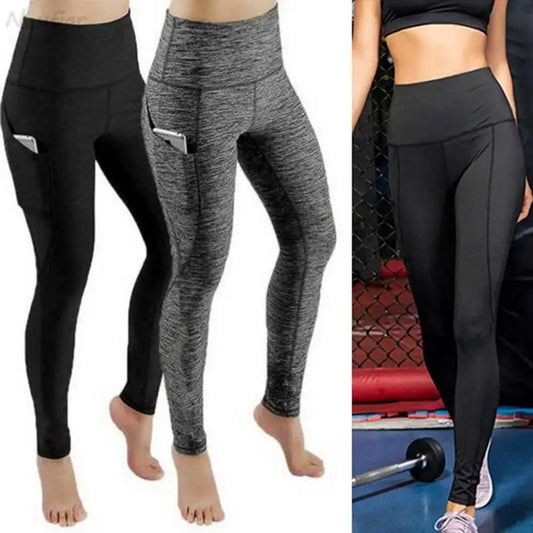 High Waist Ruched Yoga Leggings