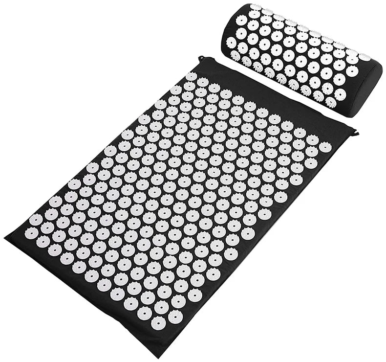 Acupressure Massage Mat & Pillow Set for Neck, Back & Foot Therapy