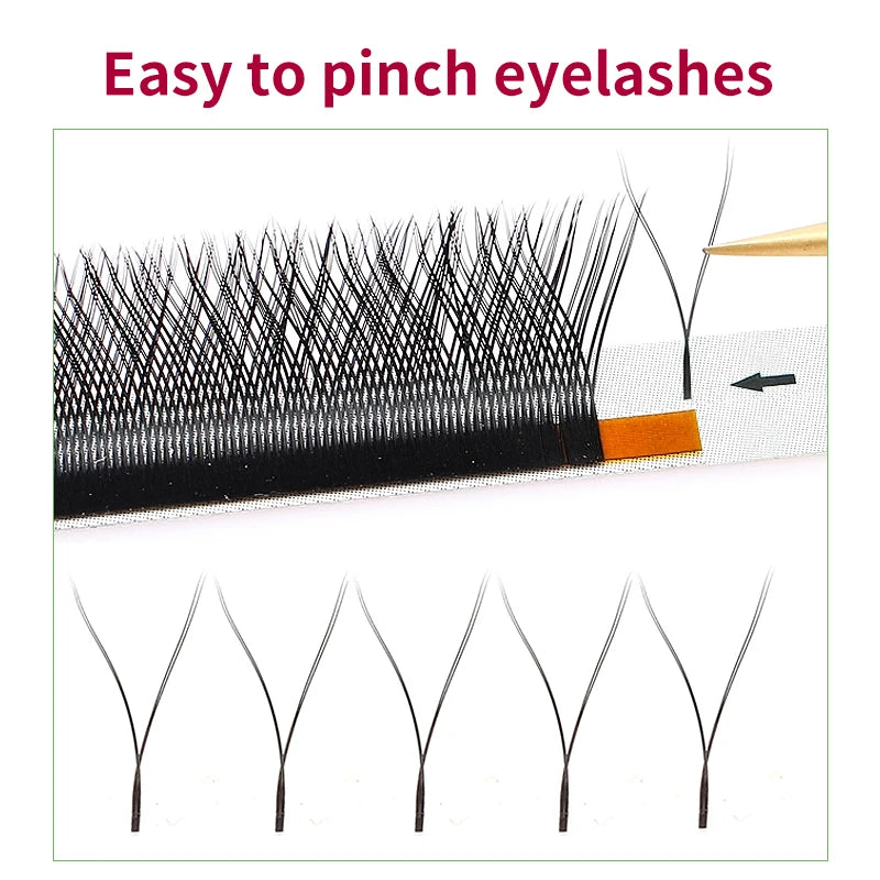 MARIA YY Volume Eyelash Extensions | M/L Curl Y Wire 7mm Russian Lashes Bundles for Makeup Wholesale