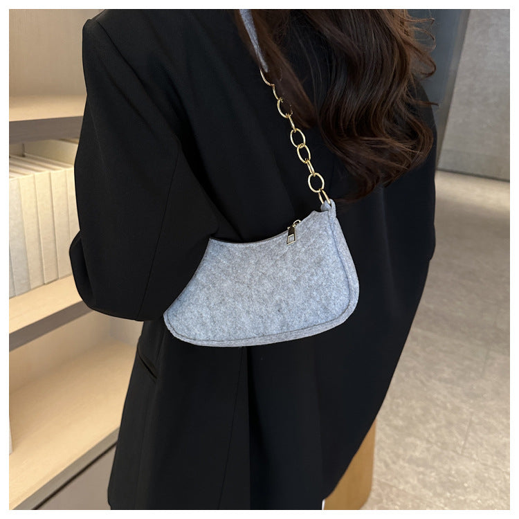 Felt Mini Shoulder Bag