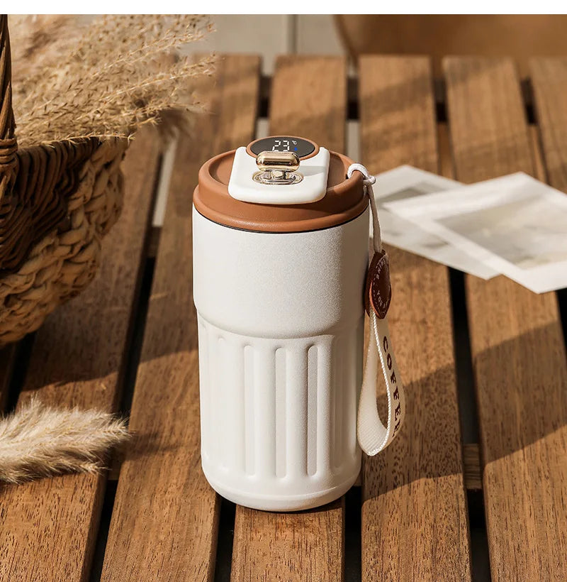 450ml Smart Thermos Bottle with Temperature Display