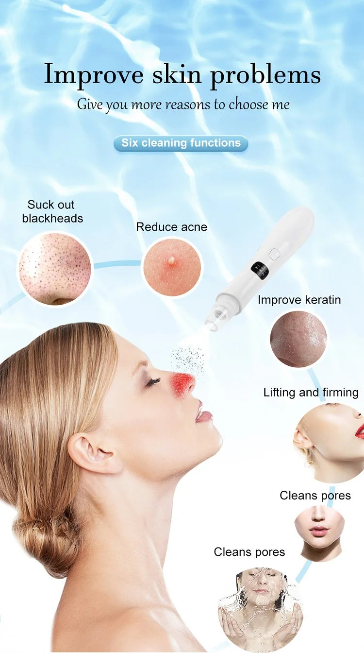 Face Cleansing Machine | Blackhead Remover with 3 Suction Modes for Dead Skin Removal