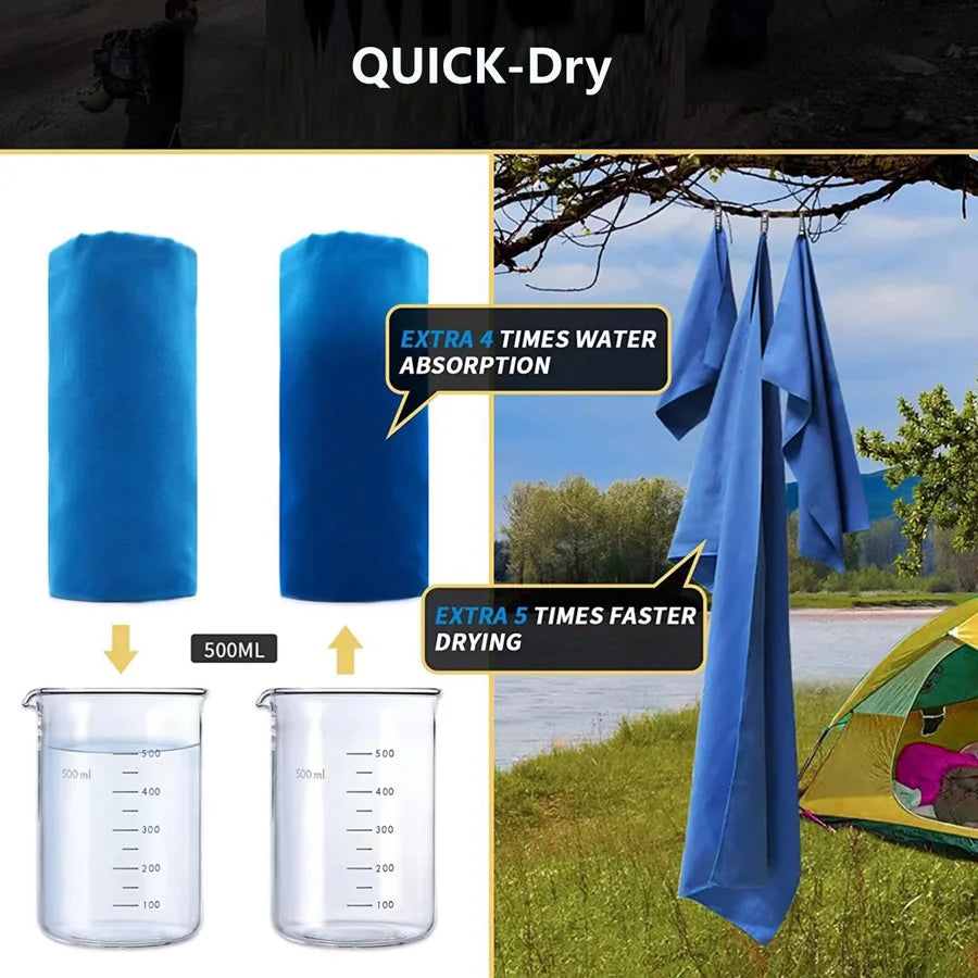 Quick-Dry Microfiber Sports Towel for Gym & Outdoor