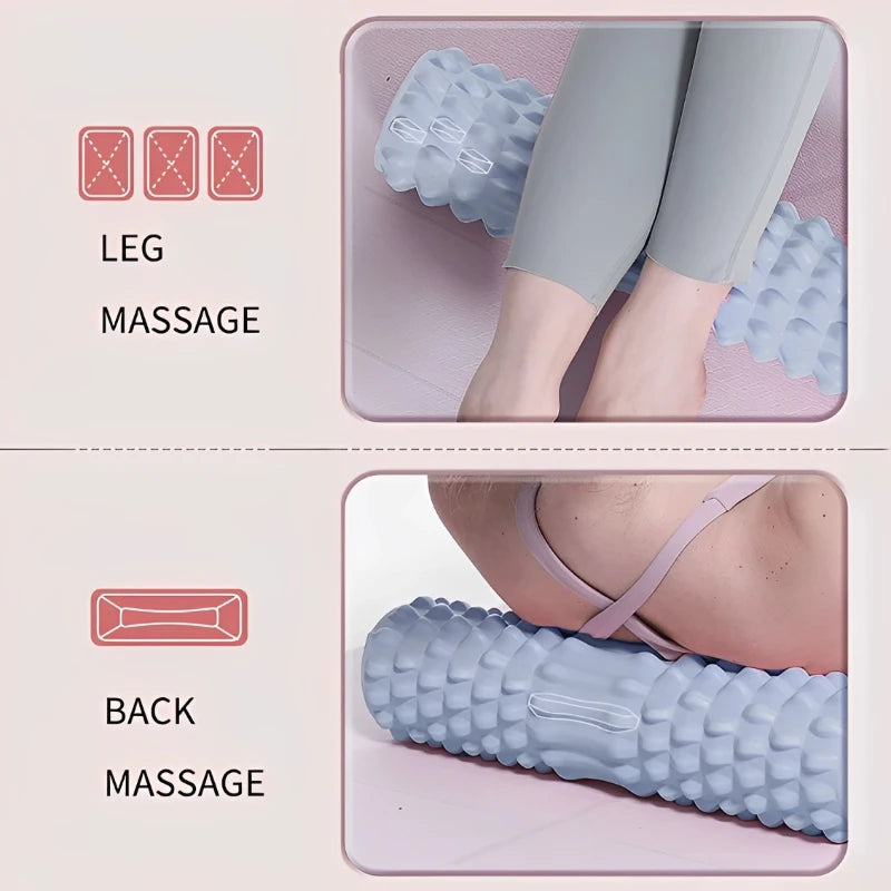 30CM Foam Yoga Column Roller for Myofascial Release & Muscle Massage