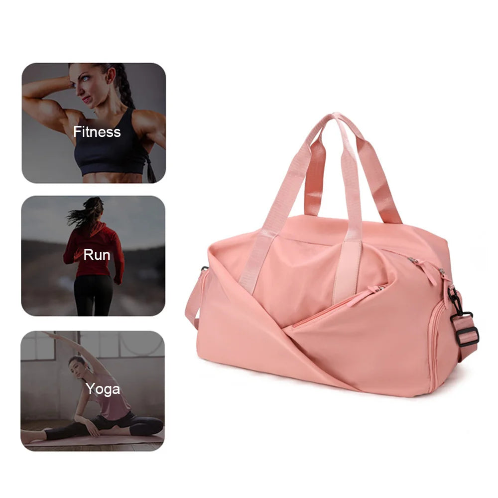 Women Gym Bag Waterproof Multifunctional Travel Duffle Swimming Fitness Training Bag