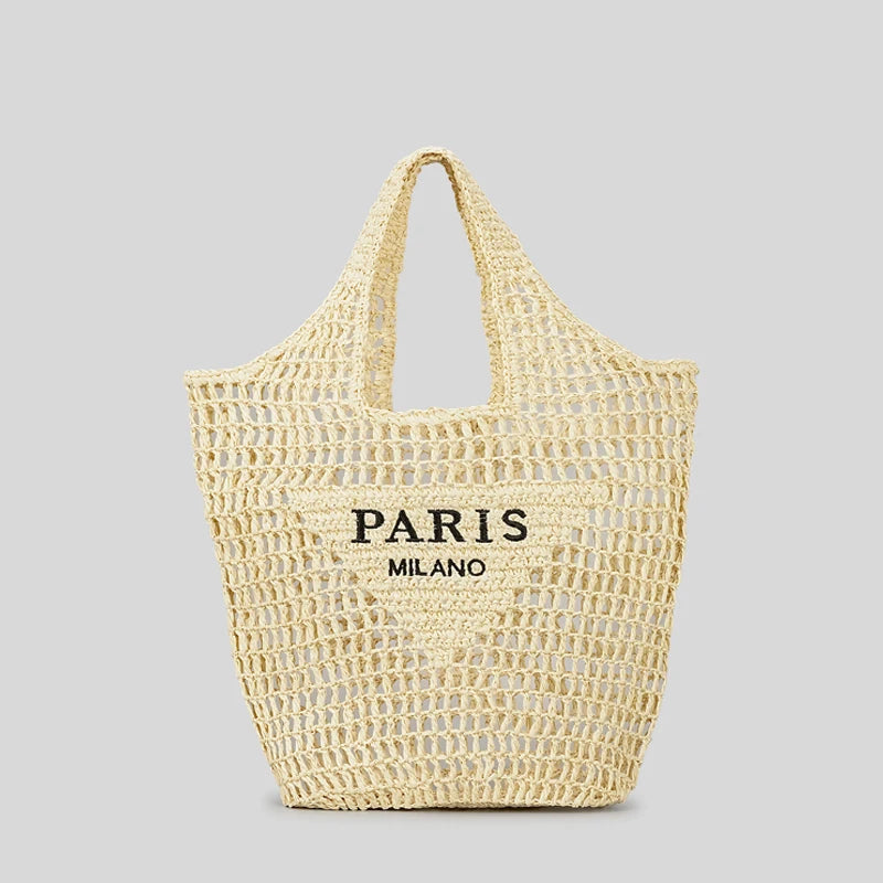 Casual Hollow Straw Tote Bag for Women (2024)