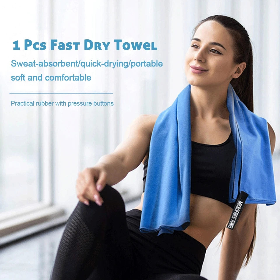 Microfiber Quick-Dry Gym Towel Odor-Free & Absorbent for Workouts