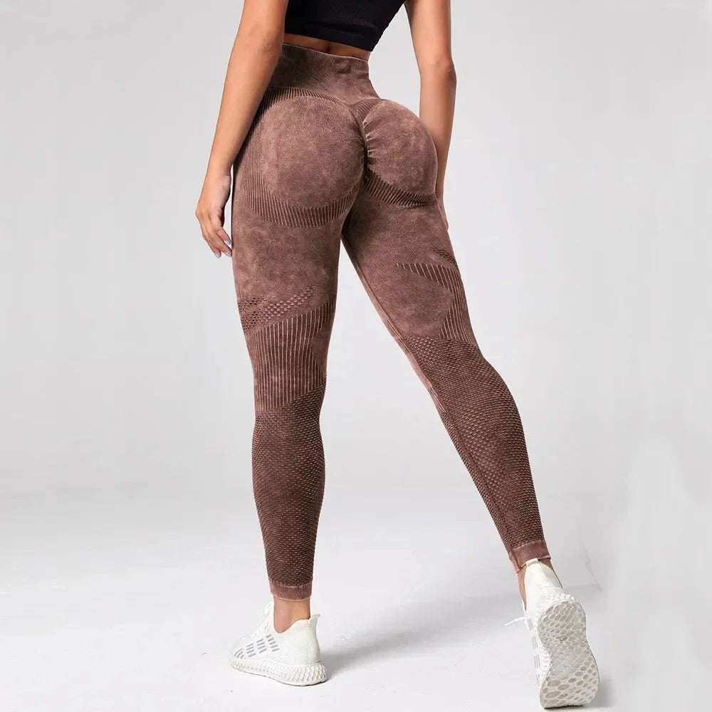 Women’s High Waist Scrunch Bubble Butt Yoga Leggings