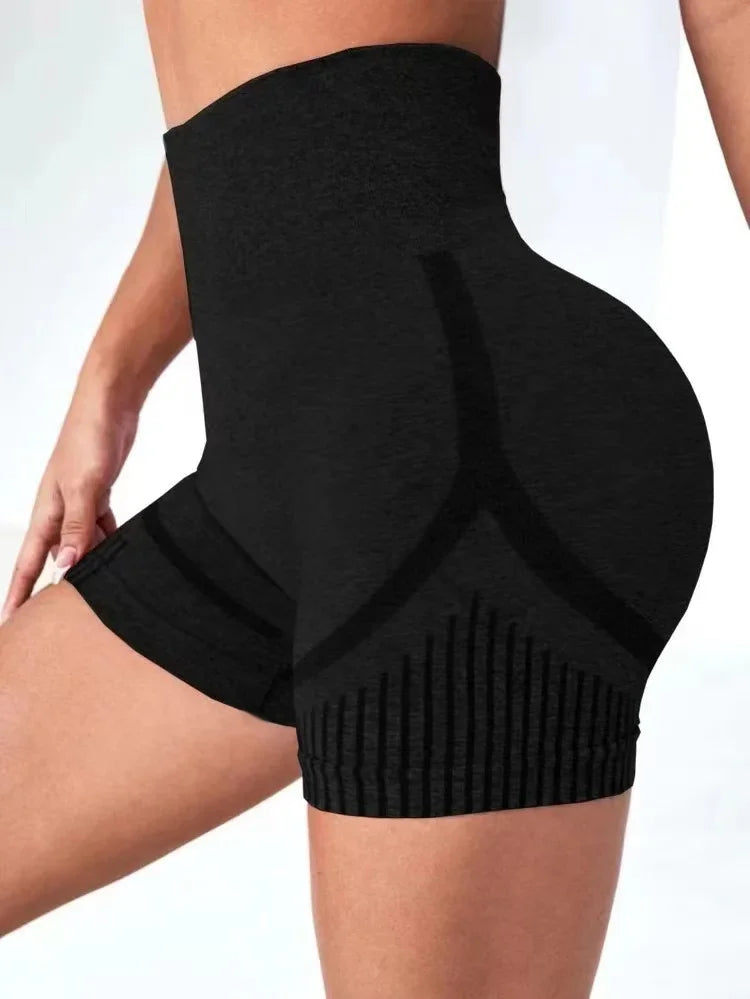 High Waist Women's Yoga Shorts for Fitness & Running