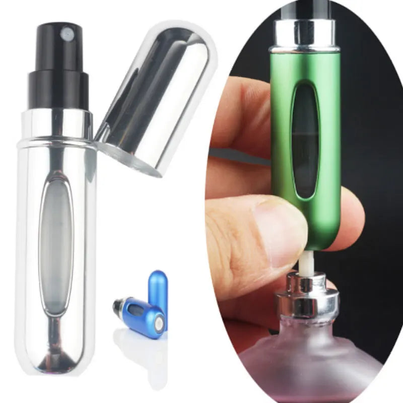 Portable 5ml Refillable Perfume Spray Bottle – Mini Travel Atomizer for Fragrance and Cosmetic Use