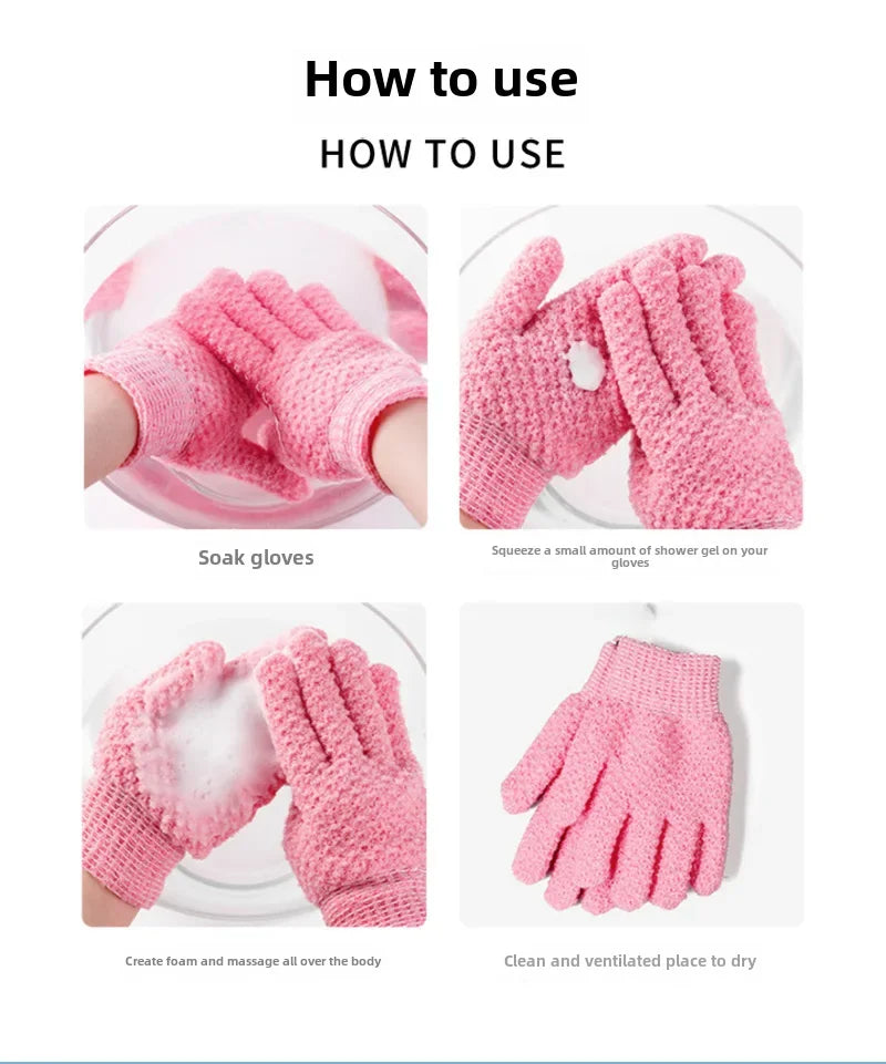 Jacquard Bathing Gloves