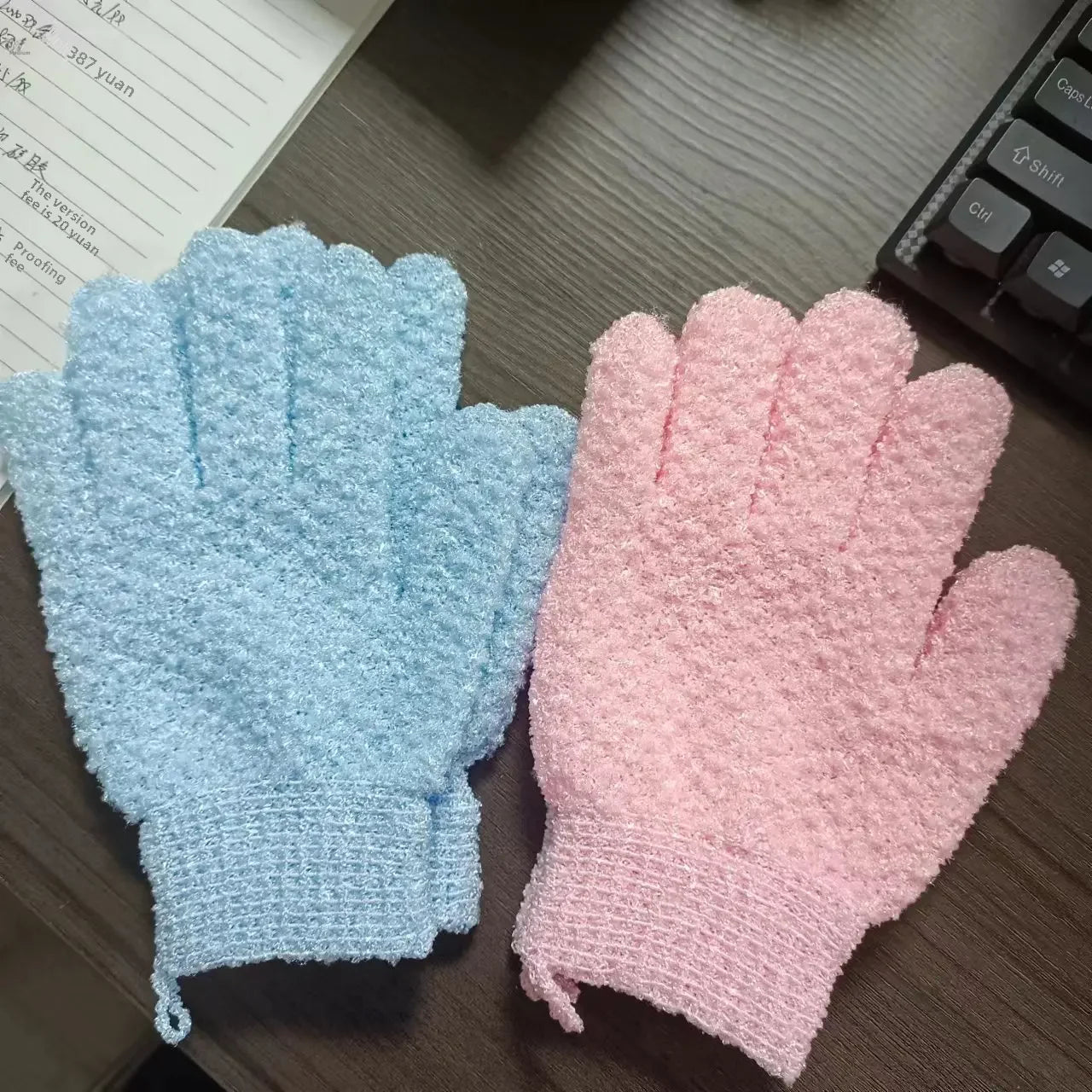 Jacquard Bathing Gloves