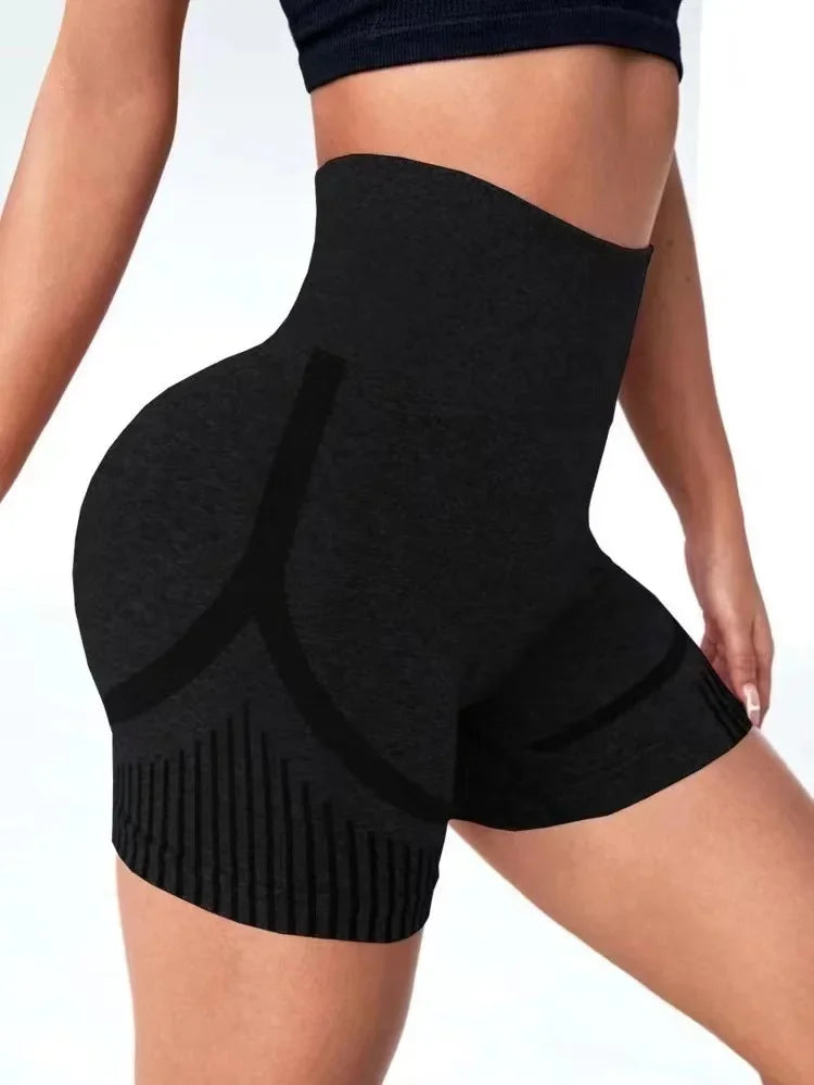 High Waist Women's Yoga Shorts for Fitness & Running