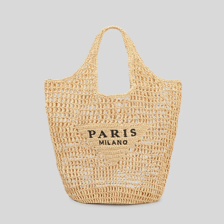 Casual Hollow Straw Tote Bag for Women (2024)