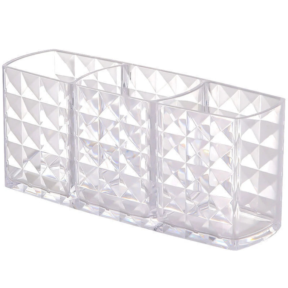 Diamond Patterned Mirror Cabinet Storage Box – Stylish Bathroom & Cosmetics Organizer