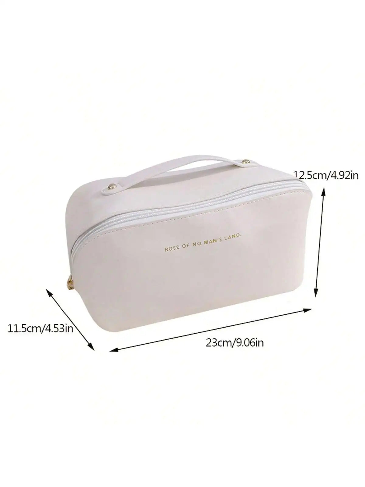 Large PU Leather Travel Cosmetic Bag – High-Capacity Makeup Organizer for Women