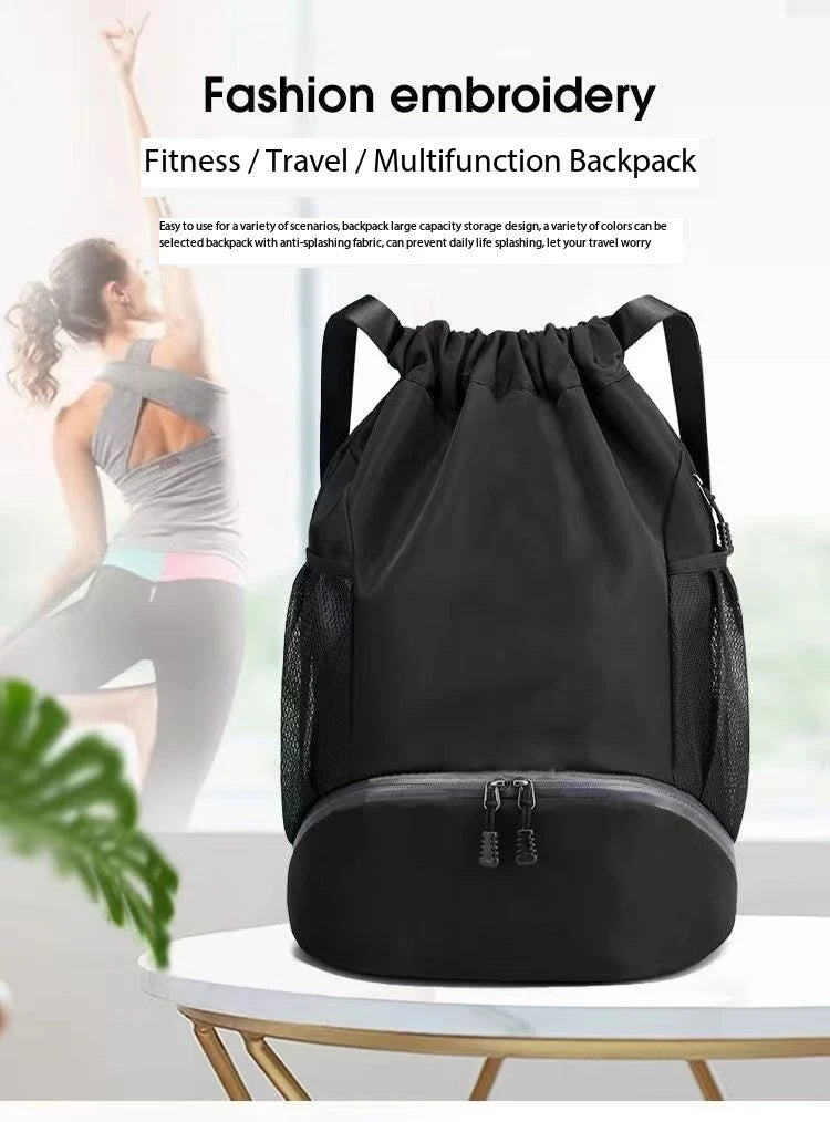 Large Capacity Waterproof Gym Backpack - Multifunctional Fitness, Yoga, and Travel Bag