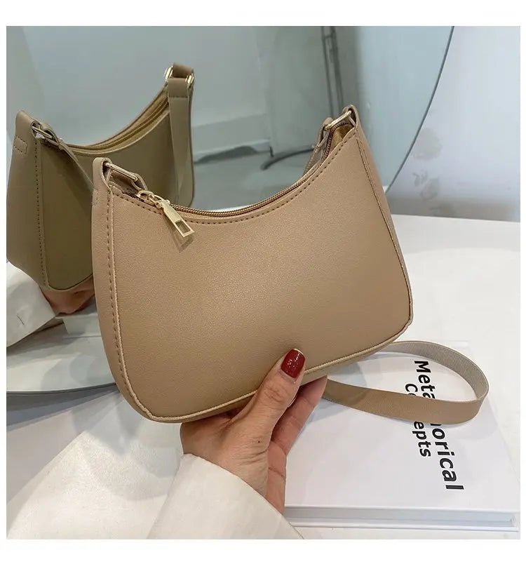 Retro PU Leather Shoulder Bag