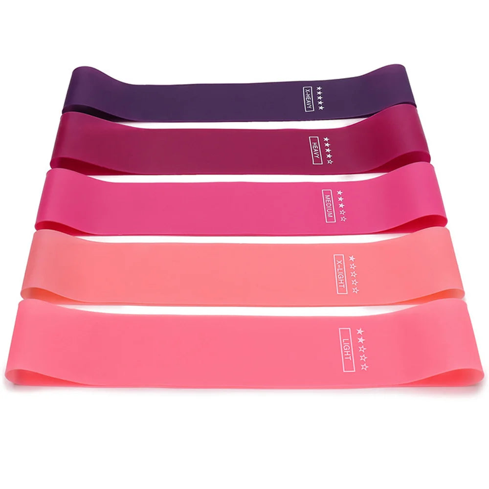 Elastic Resistance Bands for Home Yoga, Pilates, and Crossfit Workouts