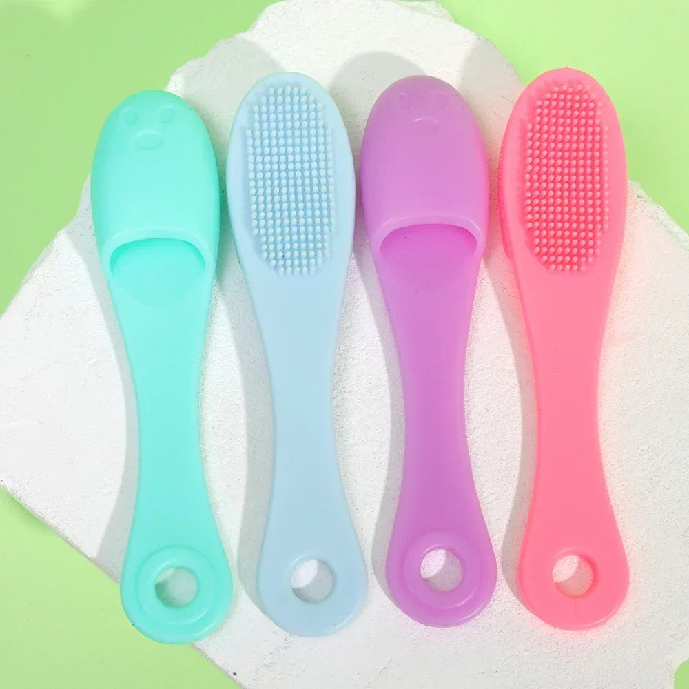 Silicone Nose Brush | Portable Double-Sided Facial Pore Cleaner & Blackhead Massage Tool