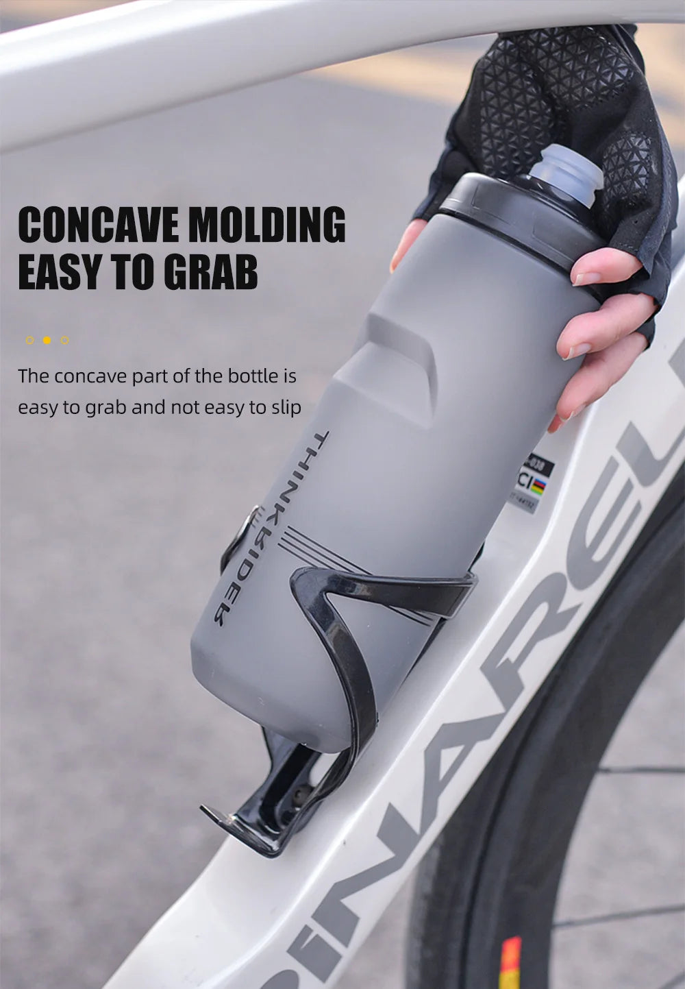 MTB Road Bike Water Bottle – Large Capacity Portable Plastic Cycling Drink Bottle for Outdoor Sports