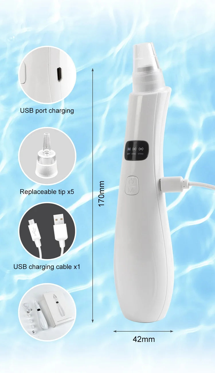 Face Cleansing Machine | Blackhead Remover with 3 Suction Modes for Dead Skin Removal