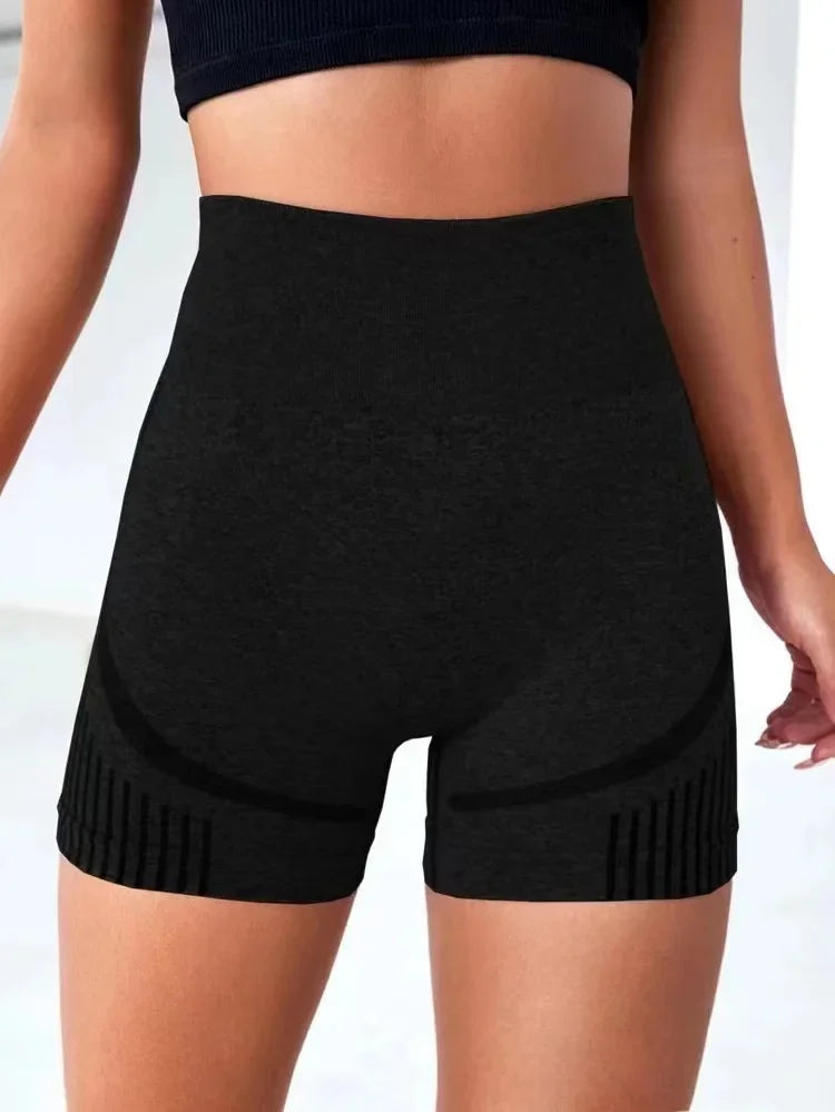 High Waist Women's Yoga Shorts for Fitness & Running