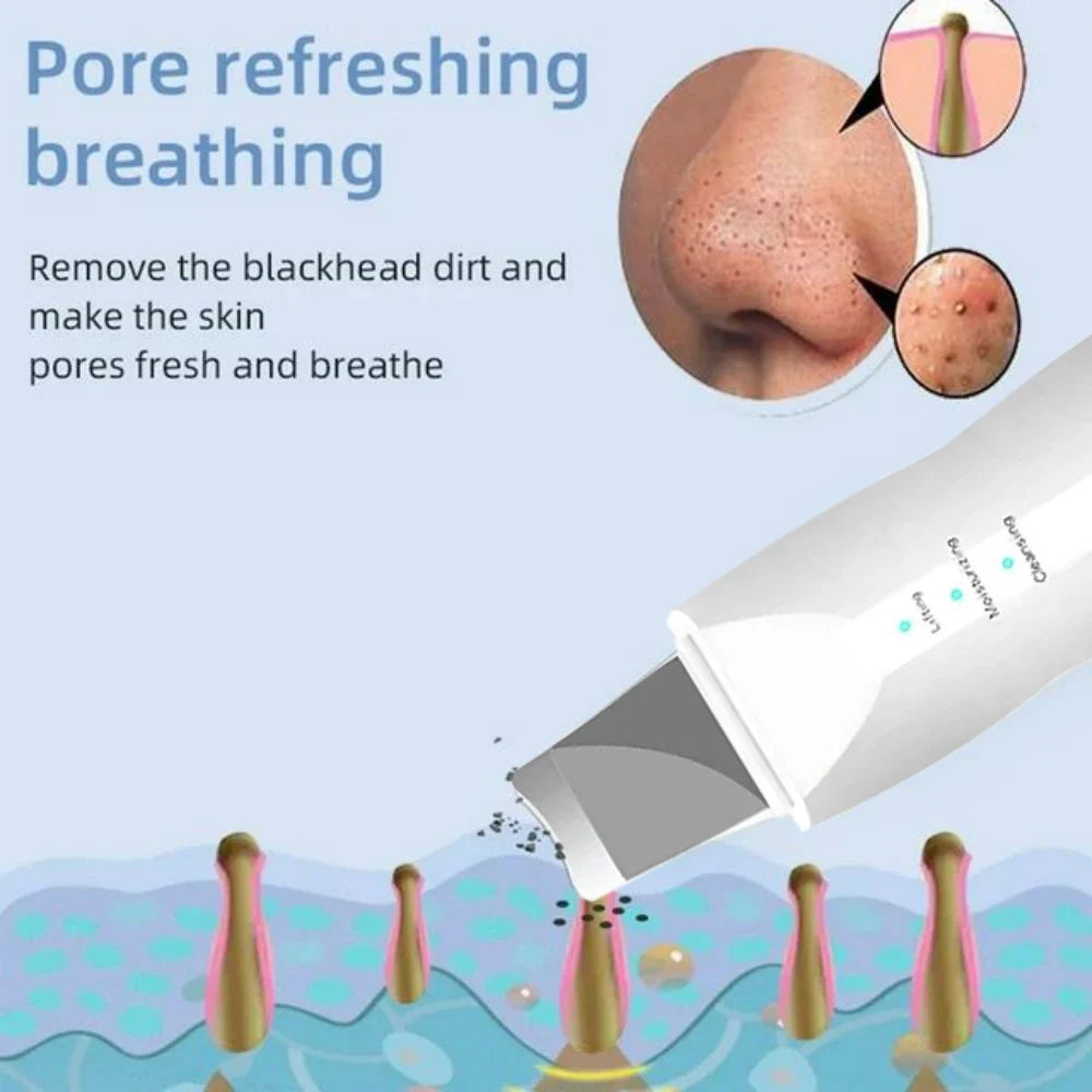 Ultrasonic Skin Scraper | Pore Cleaning & Deep Cleansing Device