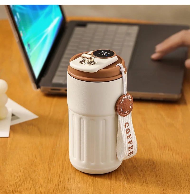 450ml Smart Thermos Bottle with Temperature Display