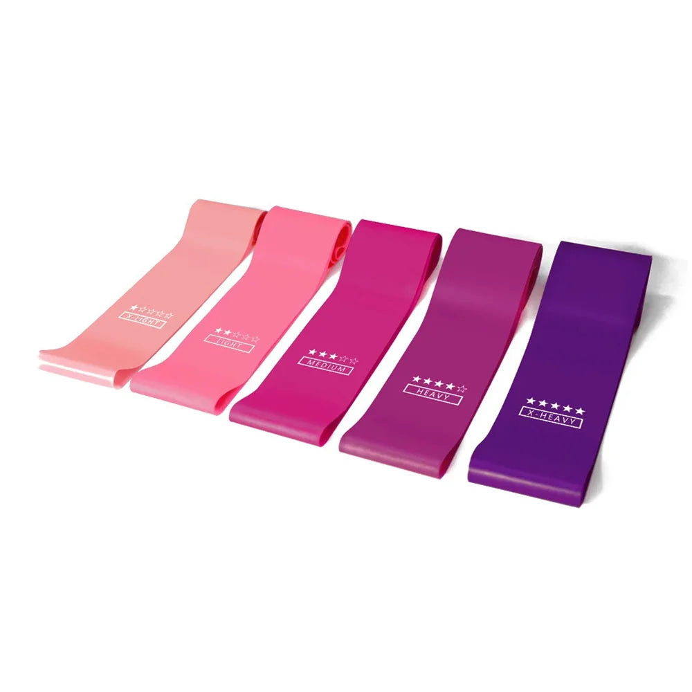 Elastic Resistance Bands for Home Yoga, Pilates, and Crossfit Workouts