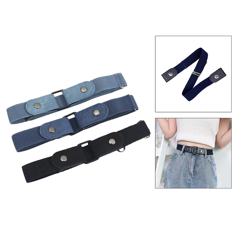 Buckle-Free Waist Belt for Jeans and Pants