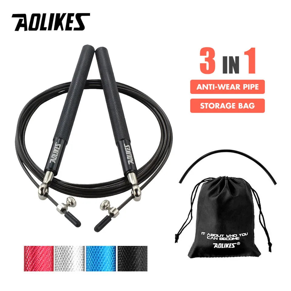 AOLIKES Crossfit Jump Rope for Speed & MMA Training