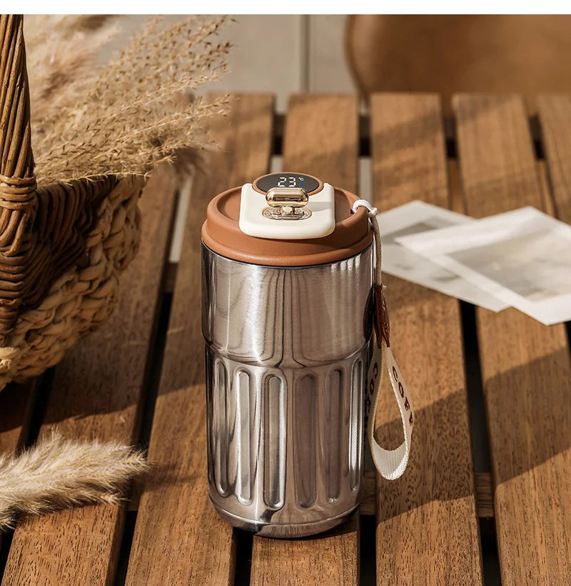 450ml Smart Thermos Bottle with Temperature Display