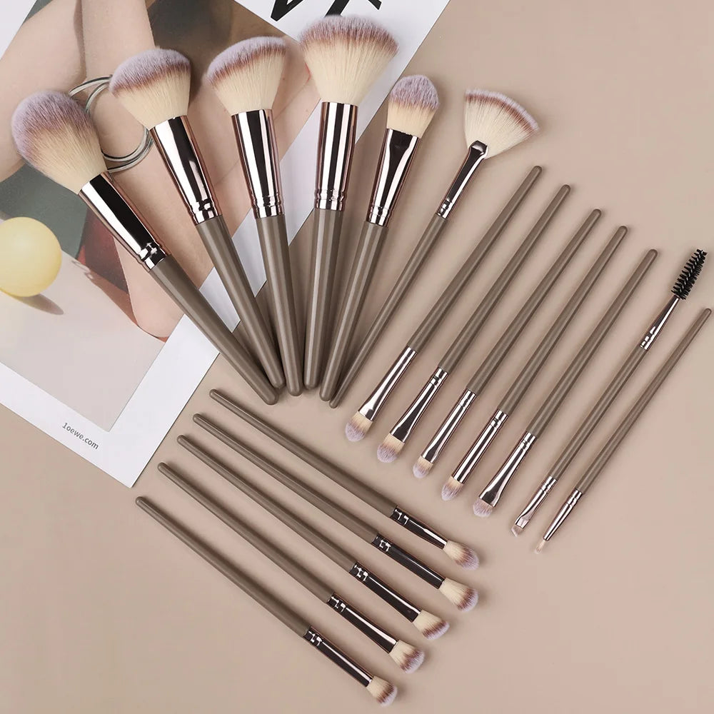 1/20Pcs Makeup Brush Set Professional Super soft detail Blush highlighter Foundation Concealer Eyeshadow Brush Women Beauty Tool