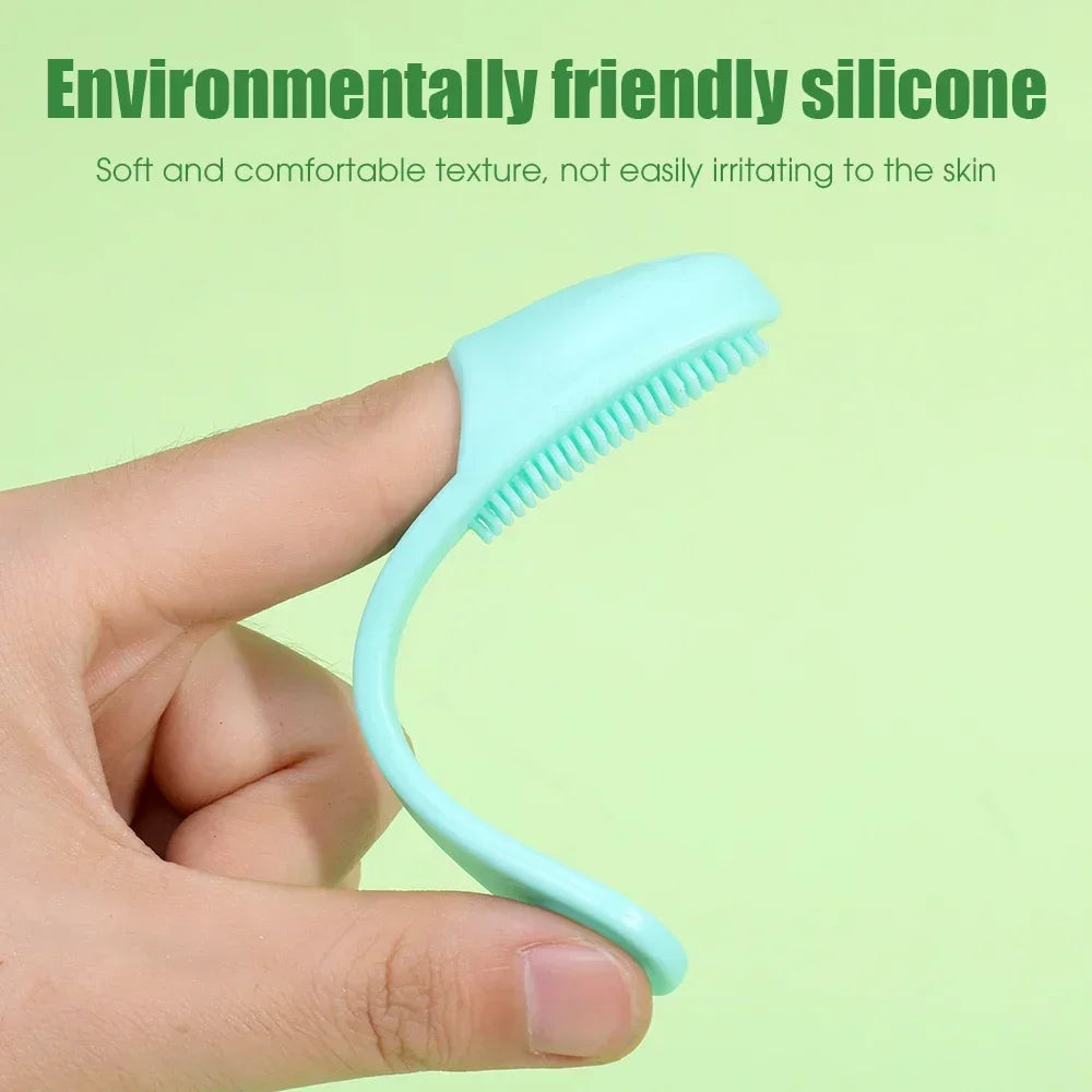 Silicone Nose Brush | Portable Double-Sided Facial Pore Cleaner & Blackhead Massage Tool