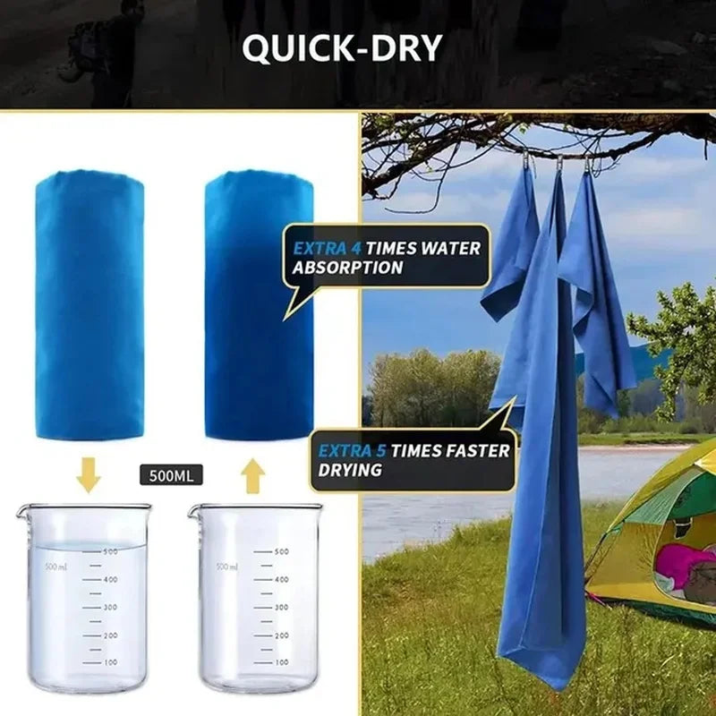 Quick-Dry Microfiber Sports Towel for Gym & Outdoor