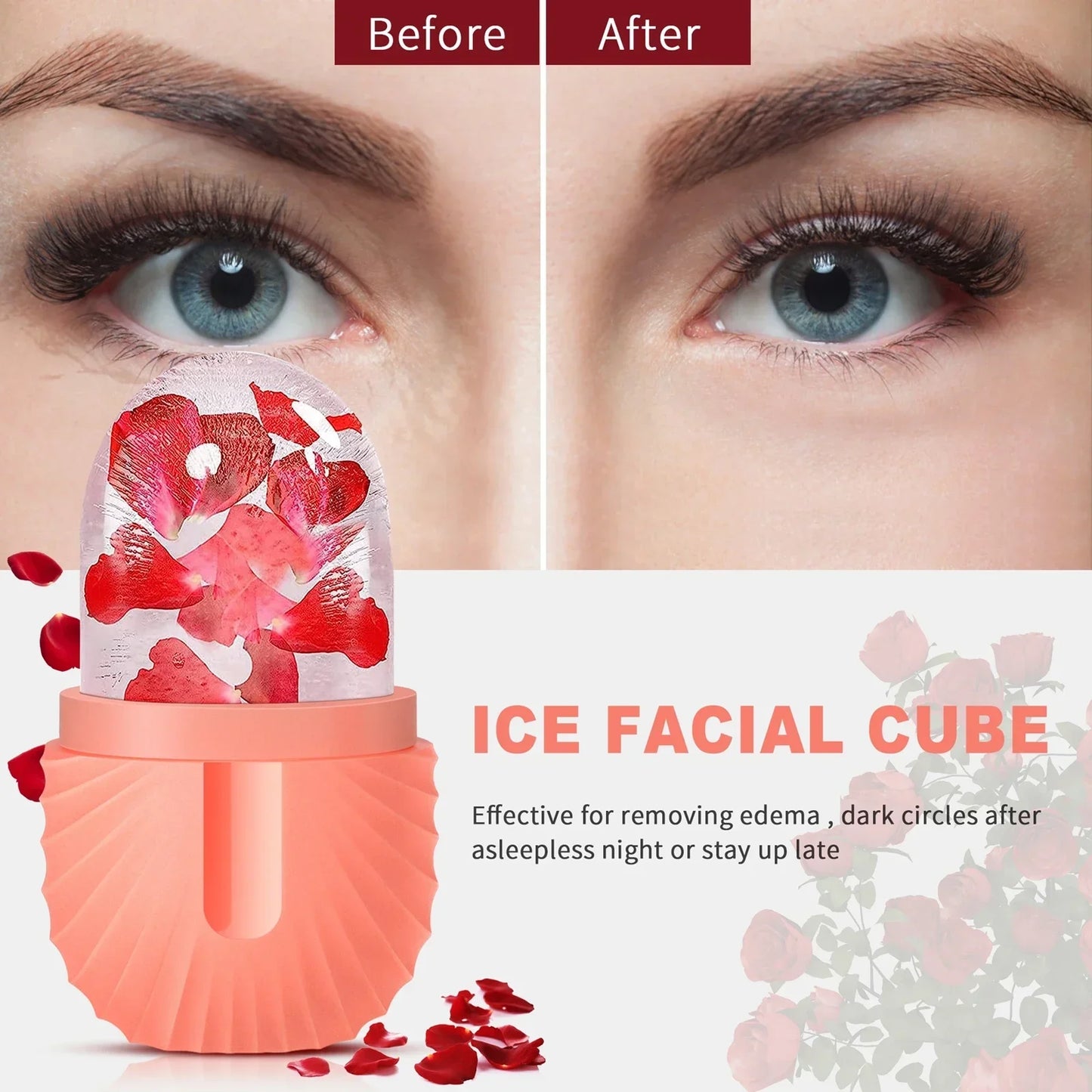 Silicone Ice Cube Trays | Beauty Lifting Ice Ball Face Massager & Eye Roller for Acne Reduction