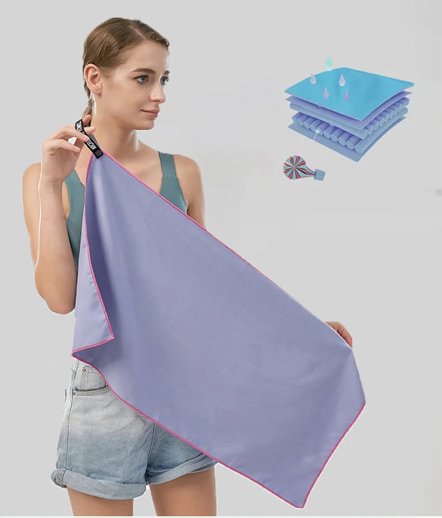 Quick-Dry Microfiber Sports Towel for Gym & Outdoor