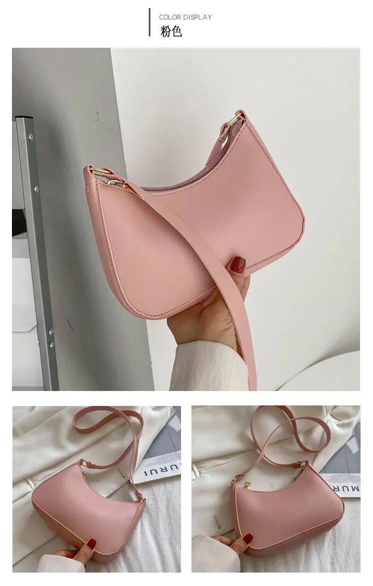 Retro PU Leather Shoulder Bag