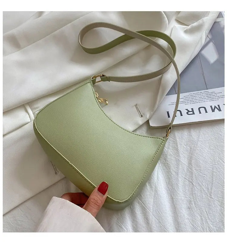 Retro PU Leather Shoulder Bag