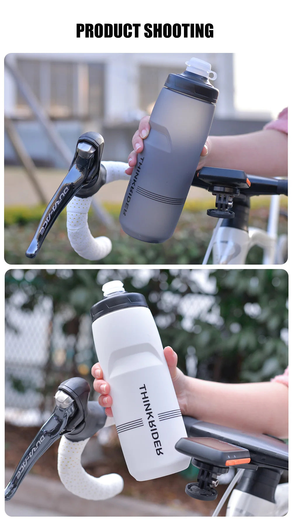 MTB Road Bike Water Bottle – Large Capacity Portable Plastic Cycling Drink Bottle for Outdoor Sports