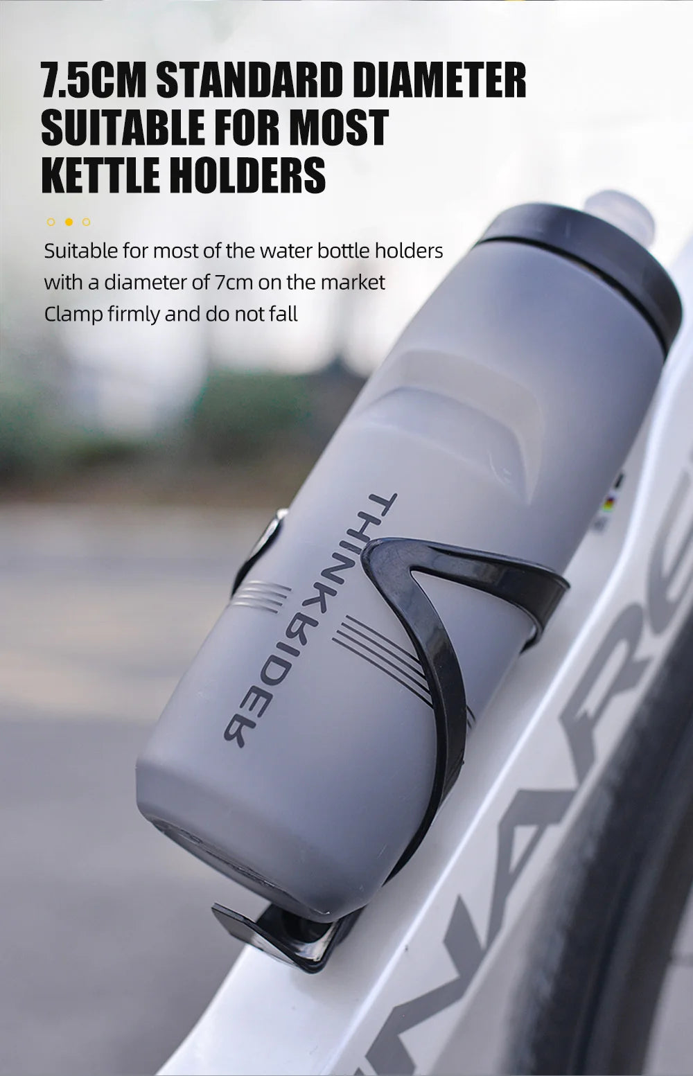 MTB Road Bike Water Bottle – Large Capacity Portable Plastic Cycling Drink Bottle for Outdoor Sports