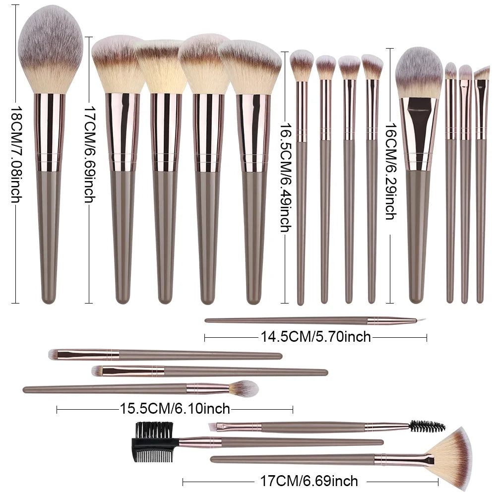 1/20Pcs Makeup Brush Set Professional Super soft detail Blush highlighter Foundation Concealer Eyeshadow Brush Women Beauty Tool