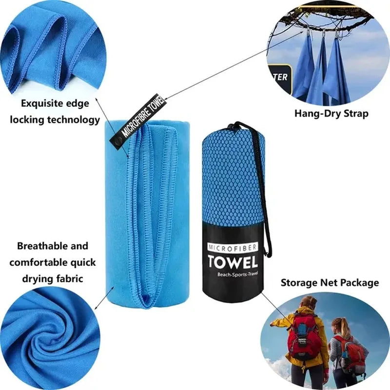 Quick-Dry Microfiber Sports Towel for Gym & Outdoor