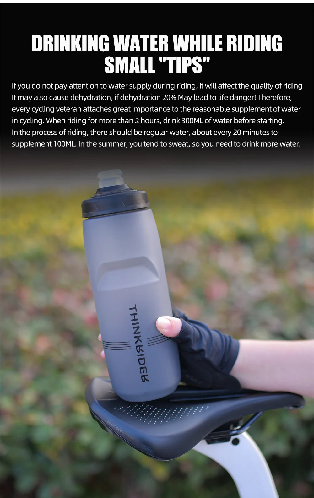 MTB Road Bike Water Bottle – Large Capacity Portable Plastic Cycling Drink Bottle for Outdoor Sports