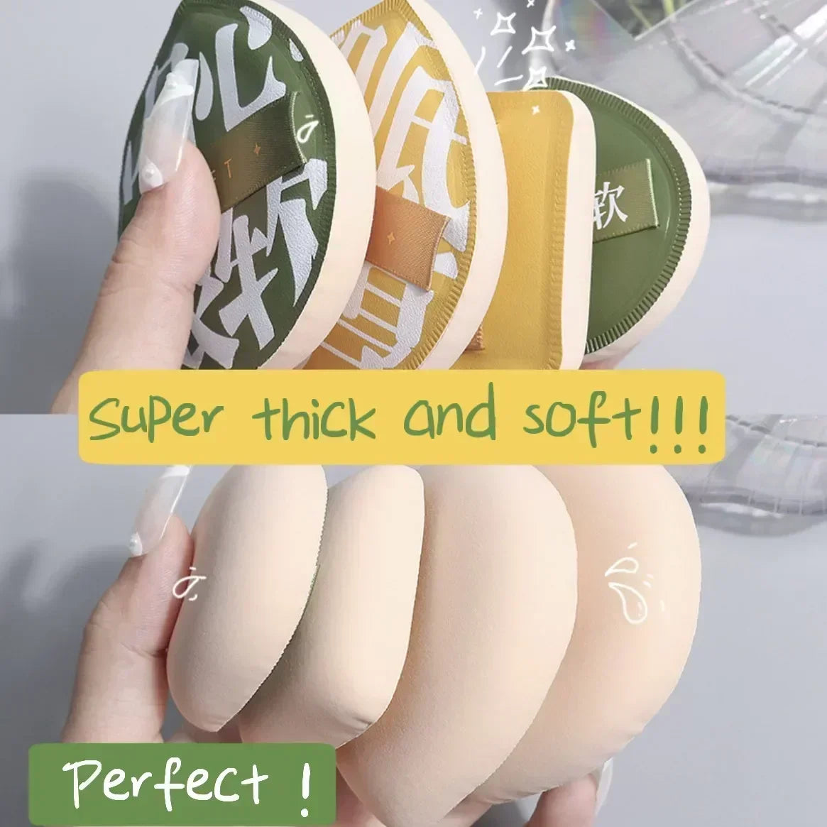 9 PCS Super Soft Cosmetics Puffs Set Free Shipping Makeup Sponge Make up for women Powder puff Korean Beauty Tools Accesories 퍼프