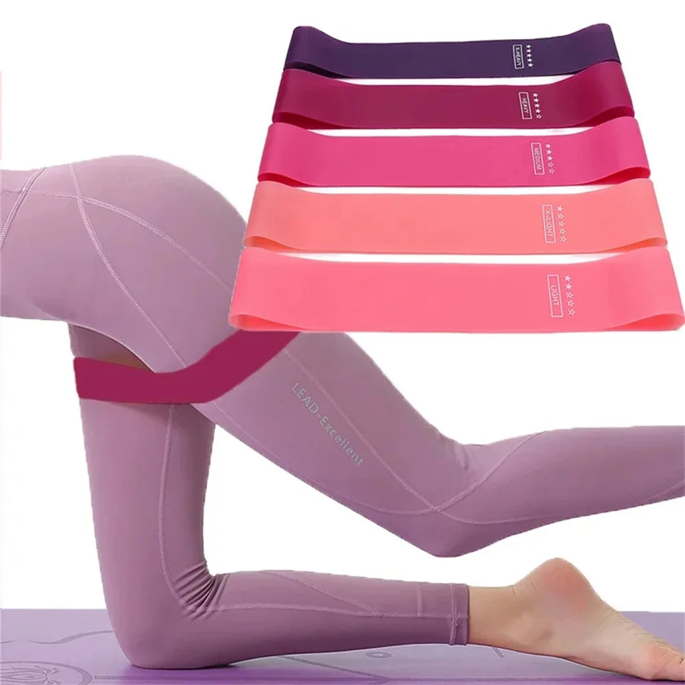 Elastic Resistance Bands for Home Yoga, Pilates, and Crossfit Workouts