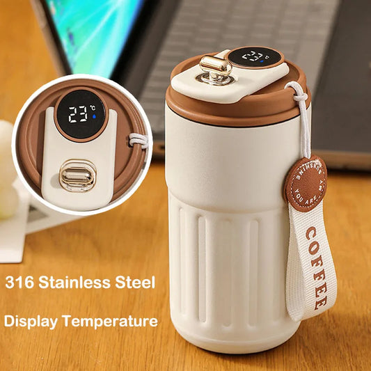 450ml Smart Thermos Bottle with Temperature Display