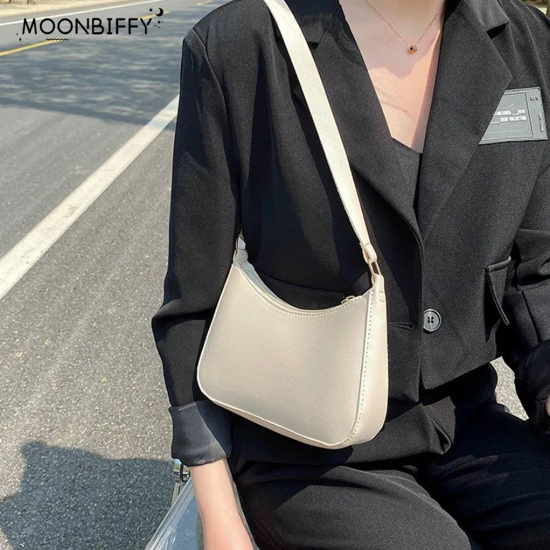 Retro PU Leather Shoulder Bag