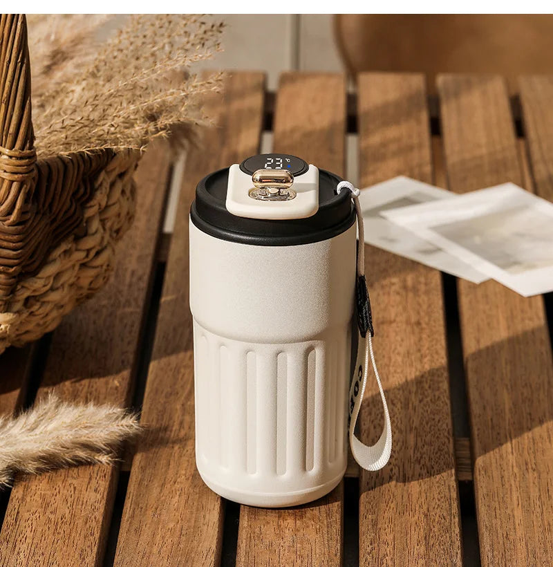 450ml Smart Thermos Bottle with Temperature Display